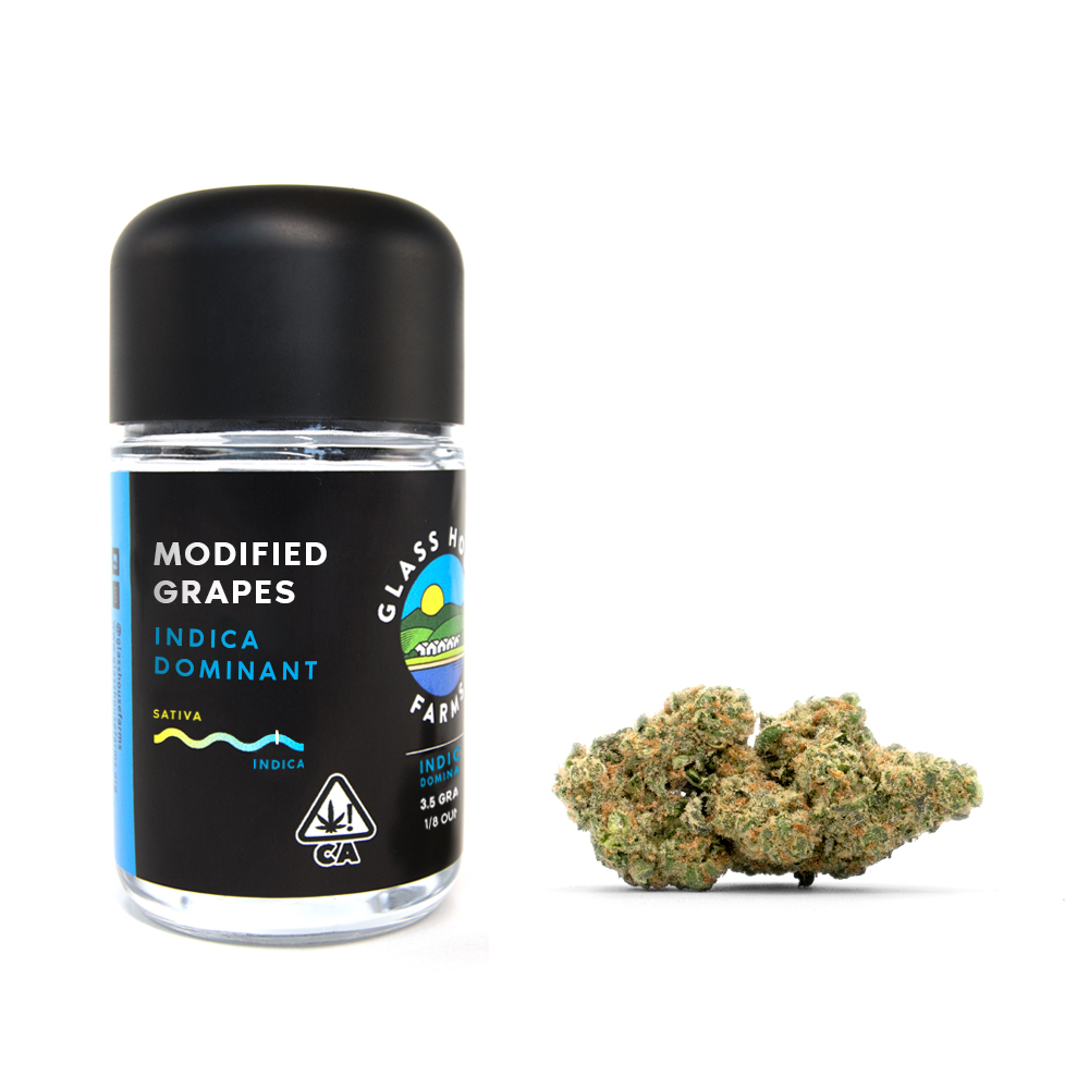 MODIFIED GRAPES - 3.5g - INDICA DOM - JAR - 1000x1000
